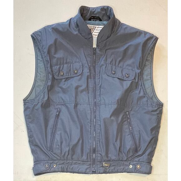 VTG Tyrolia by HEAD Pewter Gray Vest Sz M 80s Ski Heritage Apres Retro gorpcore - Picture 1 of 11